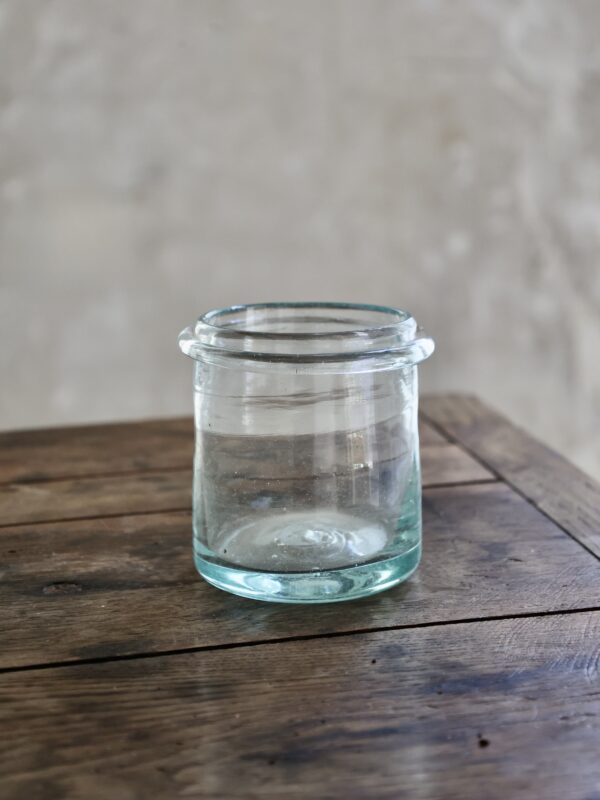 la-soufflerie-pot-a-cornichon-small-transparent-mouth-blown-recycled-glass