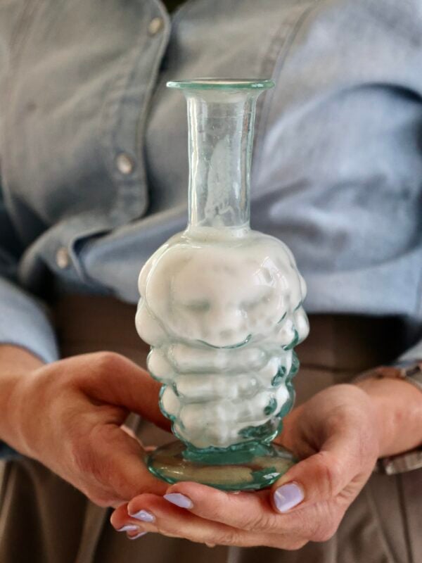 la-soufflerie-bacchus-transparent-bud-vase-mouth-blown-recycled-glass