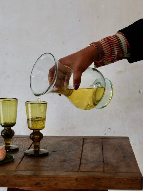 la-soufflerie-pichet-transparent-mouth-blown-recycled-glass