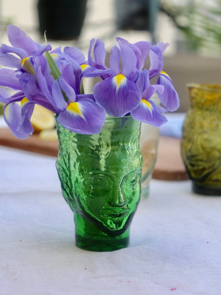 verre-tete-green-face-drinking-glass-handmade-recycled-glass