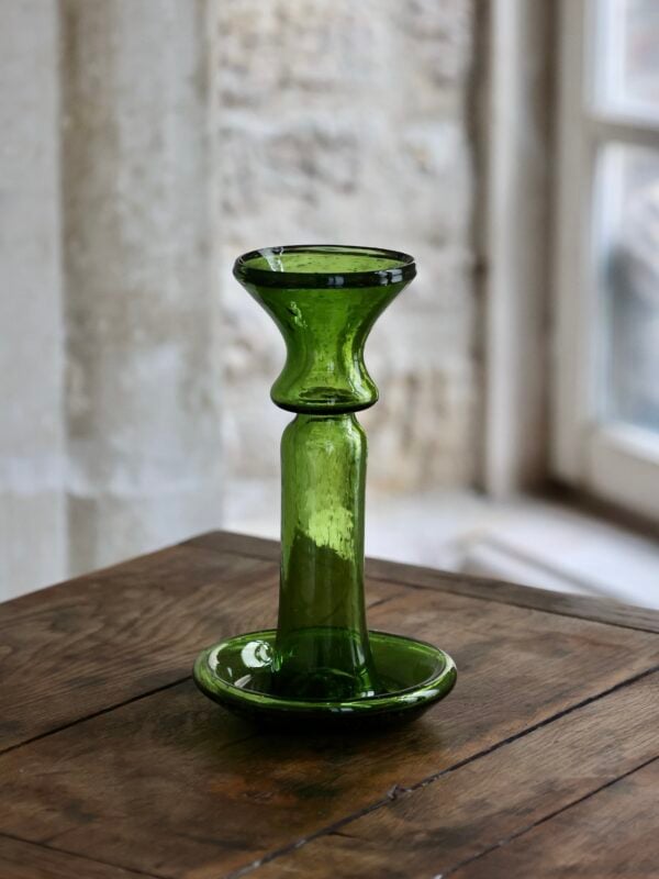 porta-candele-olive-candle-holder-mouth-blown-recycled-glass