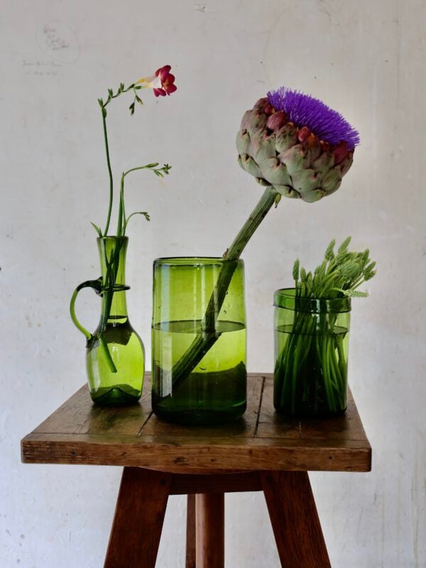 vase-droit-olive-hurricane-vase-mouth-blown-recycled-glass