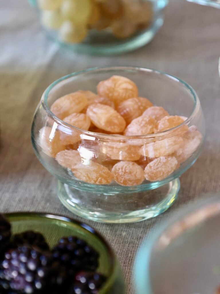 Handmade recycled glass stemmed glass