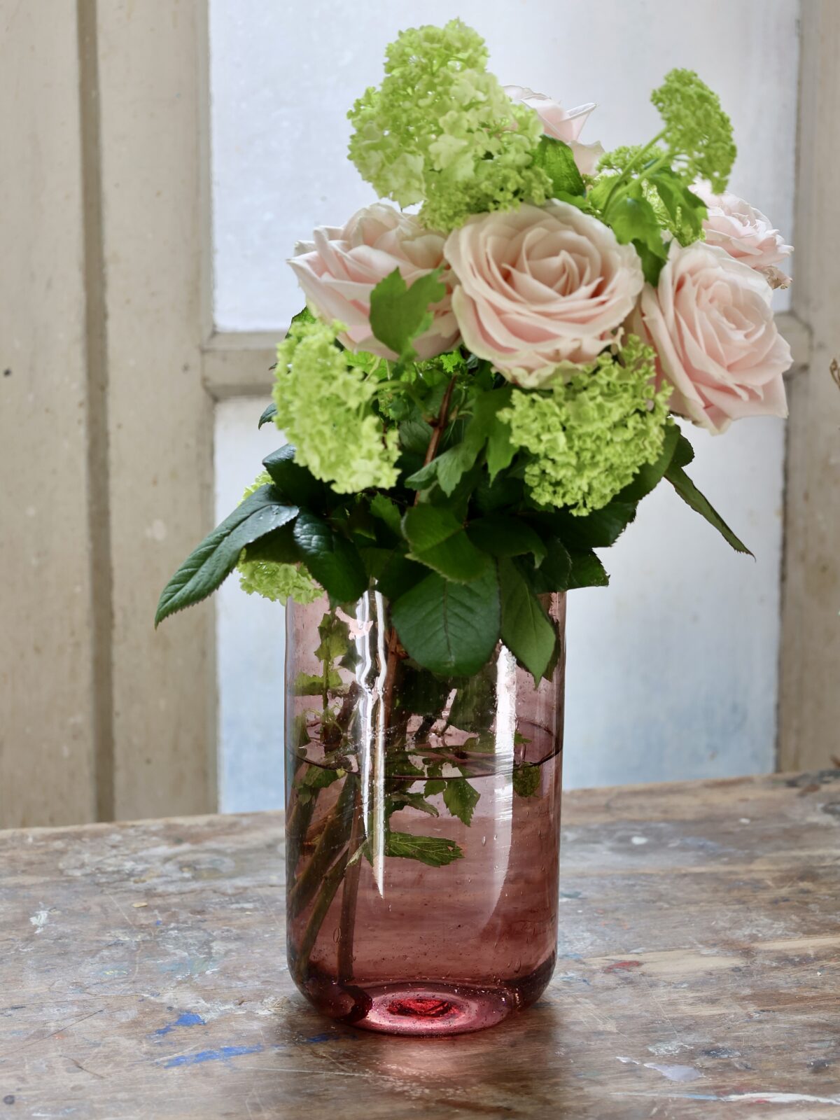 la-soufflerie-vase-droit-framboise-at-home-vases-hurricane-vases-hand-blown-recycled-glass