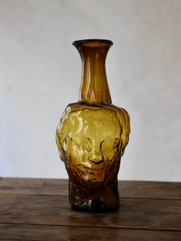 roma-miel-head-carafe-mouth-blown-recycled-glass