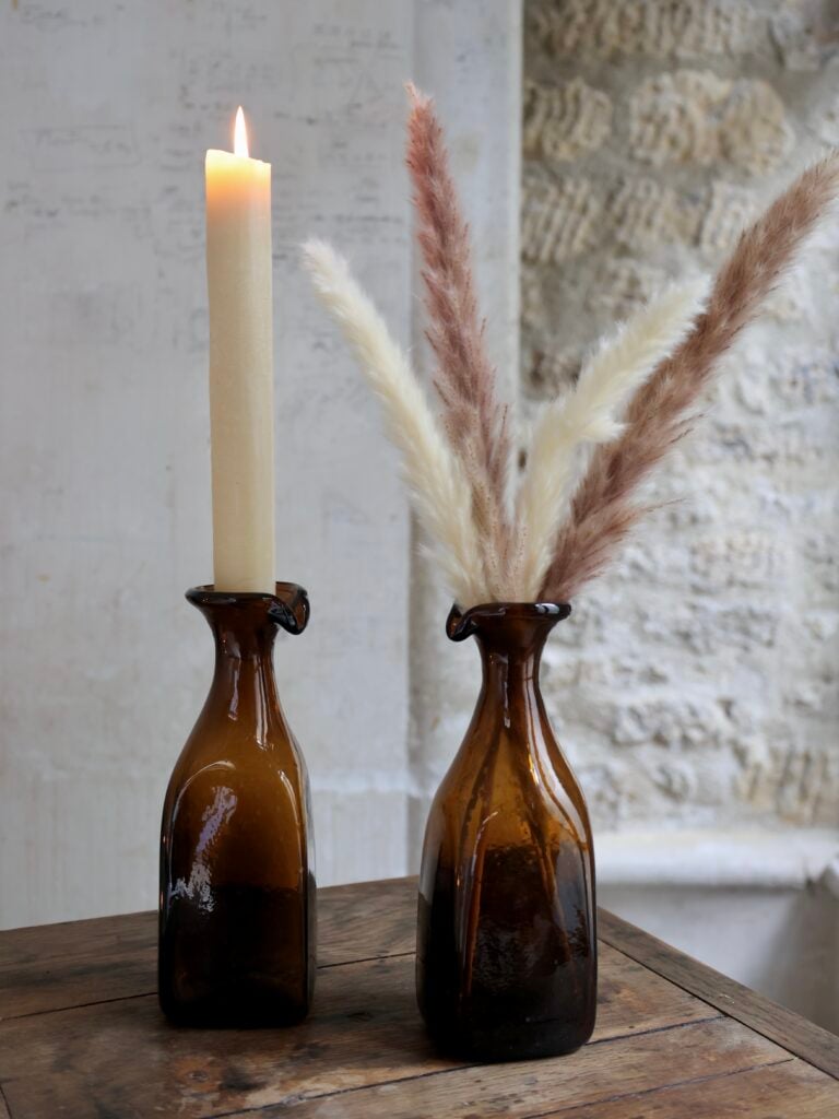 Handmade carafe using recycled glass