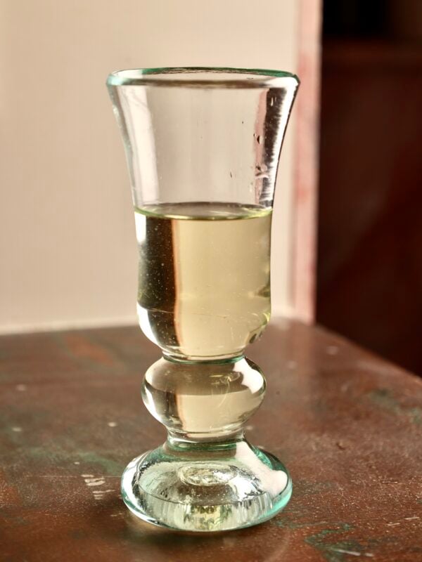 Handmade recycled drinking glass