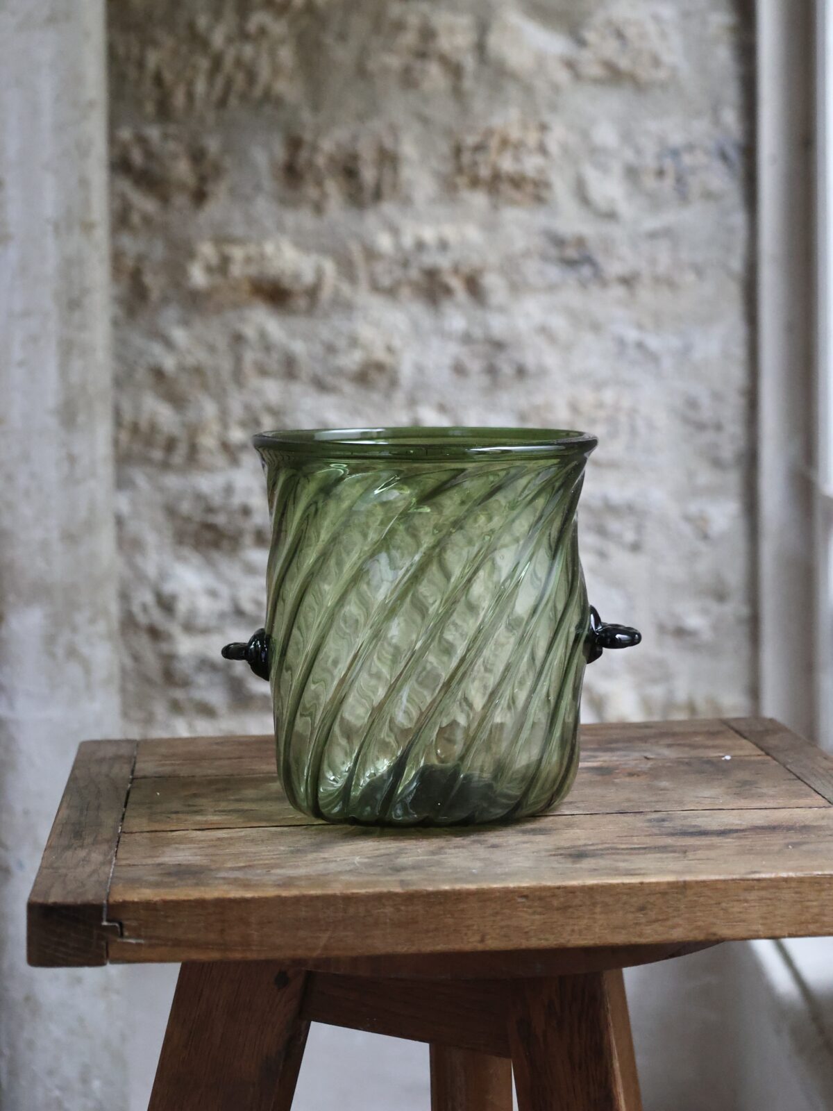 seau-a-champagne-venezia-vert-fume-champagne-bucket-handmade-recycled-glass