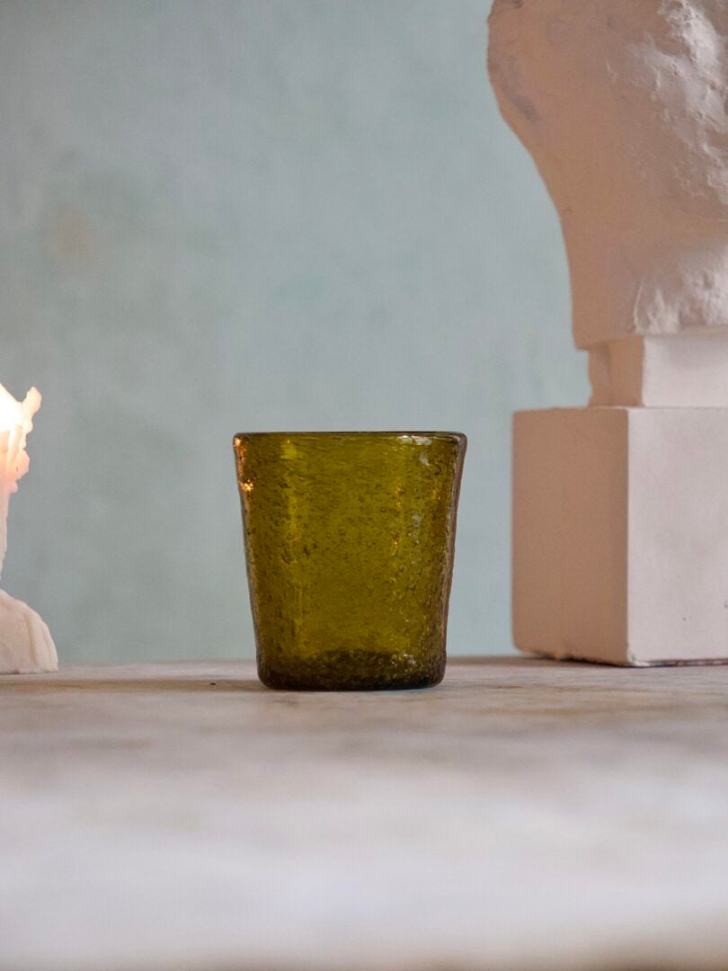la-soufflerie-lyonnais-quinquet-honey-bubble-drinkware-tumblers-water-glases-mouth-blown-recycled-glass