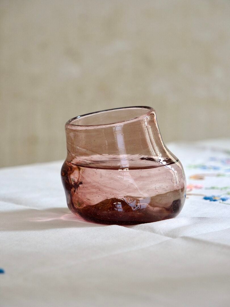 la-soufflerie-rock-glass-framboise-drinkware-tumbler-water-glass-mouth-blown-recycled-glass