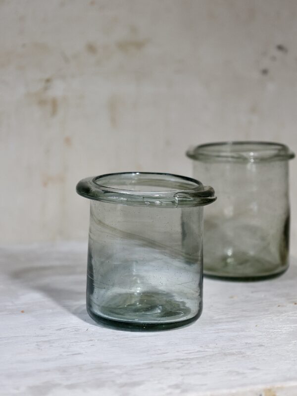 la-soufflerie-mendiant-small-transparent-smoky-at-home-jars-containers-mouth-blown-recycled-glass