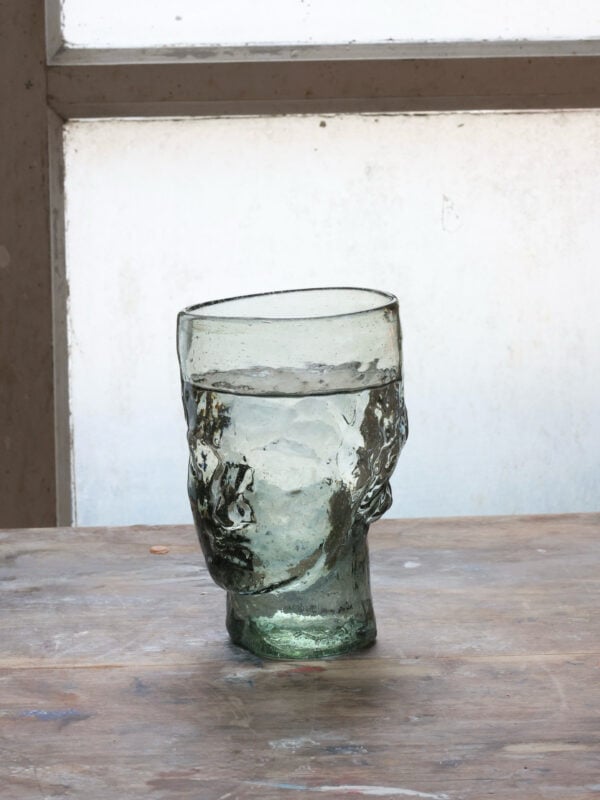 la-soufflerie-roma-vase-fumé-gris-mouth-blown-recycled-glass