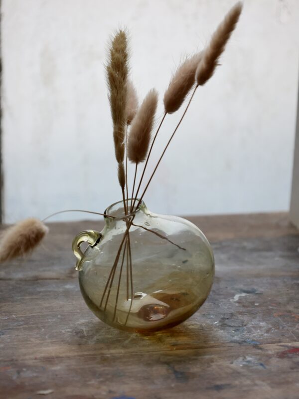 la-soufflerie-vase-boule-transparent-miel-at-home-bud-vases-mouth-blown-recycled-glass