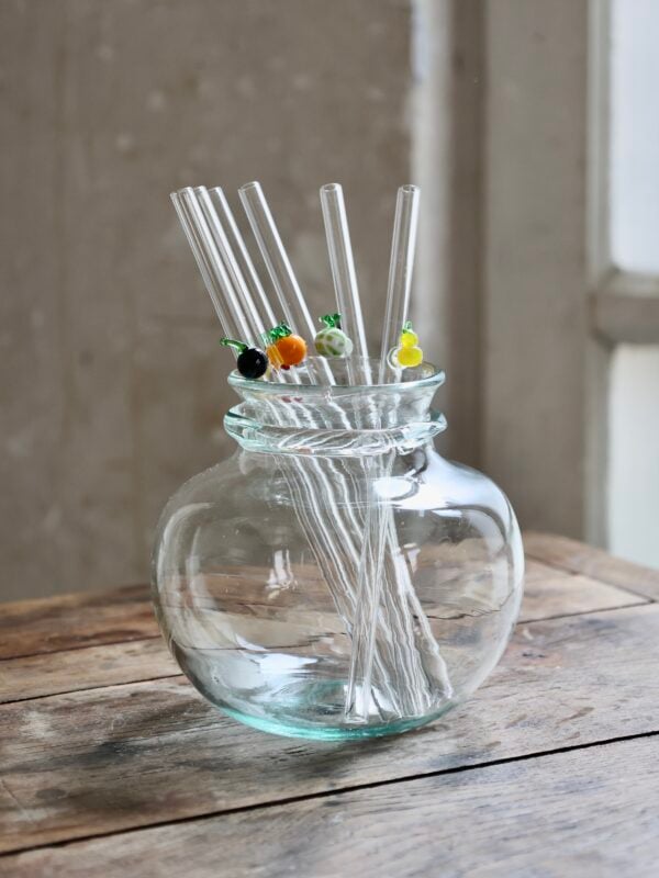 crock-vase-vert-transparent-at-home-vase-mouth-blown-recycled-glass