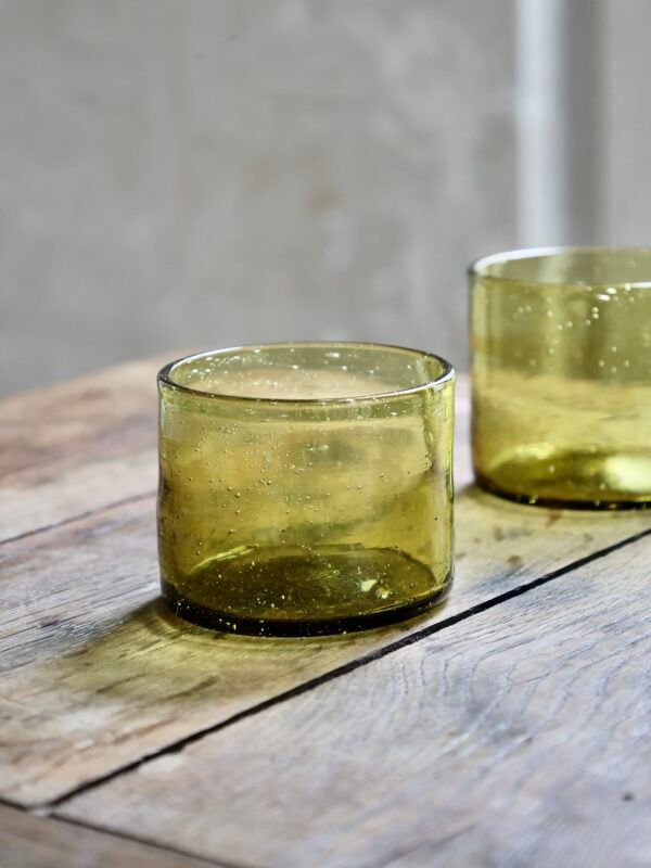 verre-palais-miel-drinkware-tumbler-mouth-blown-recycled-glass