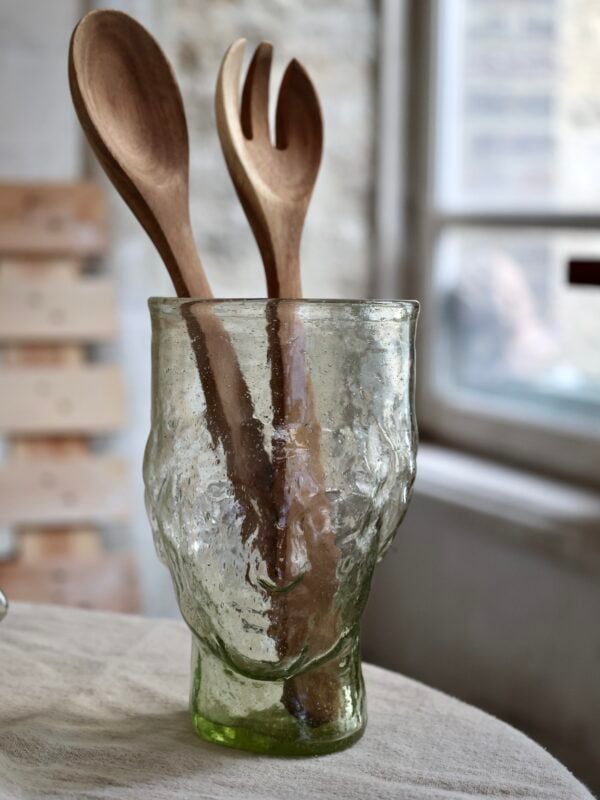 roma-vase-transparent-miel-handmade-recycled-glass